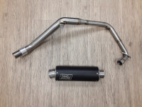 0314 / Gebraucht / Auspuffanlage Giannelli X-Pro Black Line *fin*-