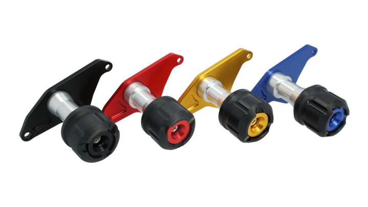 Motorrad Rahmenschieber Aus Alu - Sturzschutz 5,9x4,5cm In 3 Farben